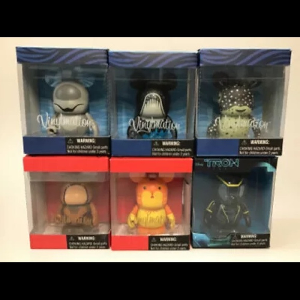 Lot of 6 DISNEY VINYLMATION 3” VINYL COLLECTIBLE FIGURES